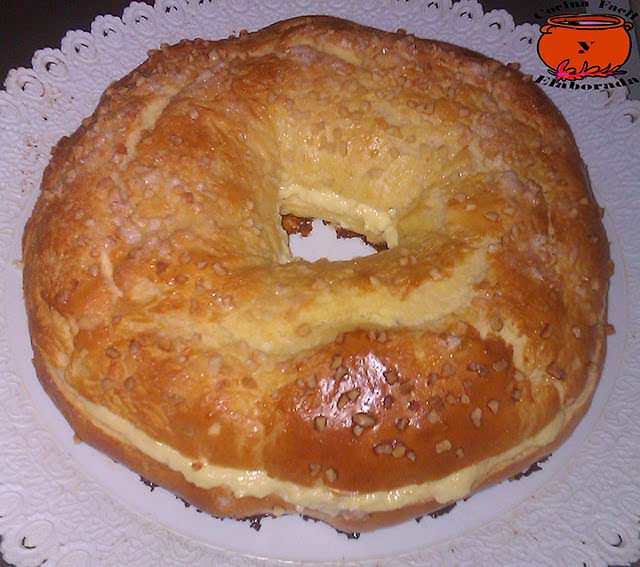 Roscón de Reyes Relleno de Crema de Naranja