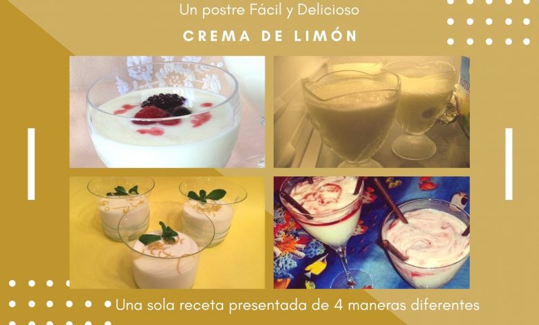 Crema de Limón Postre