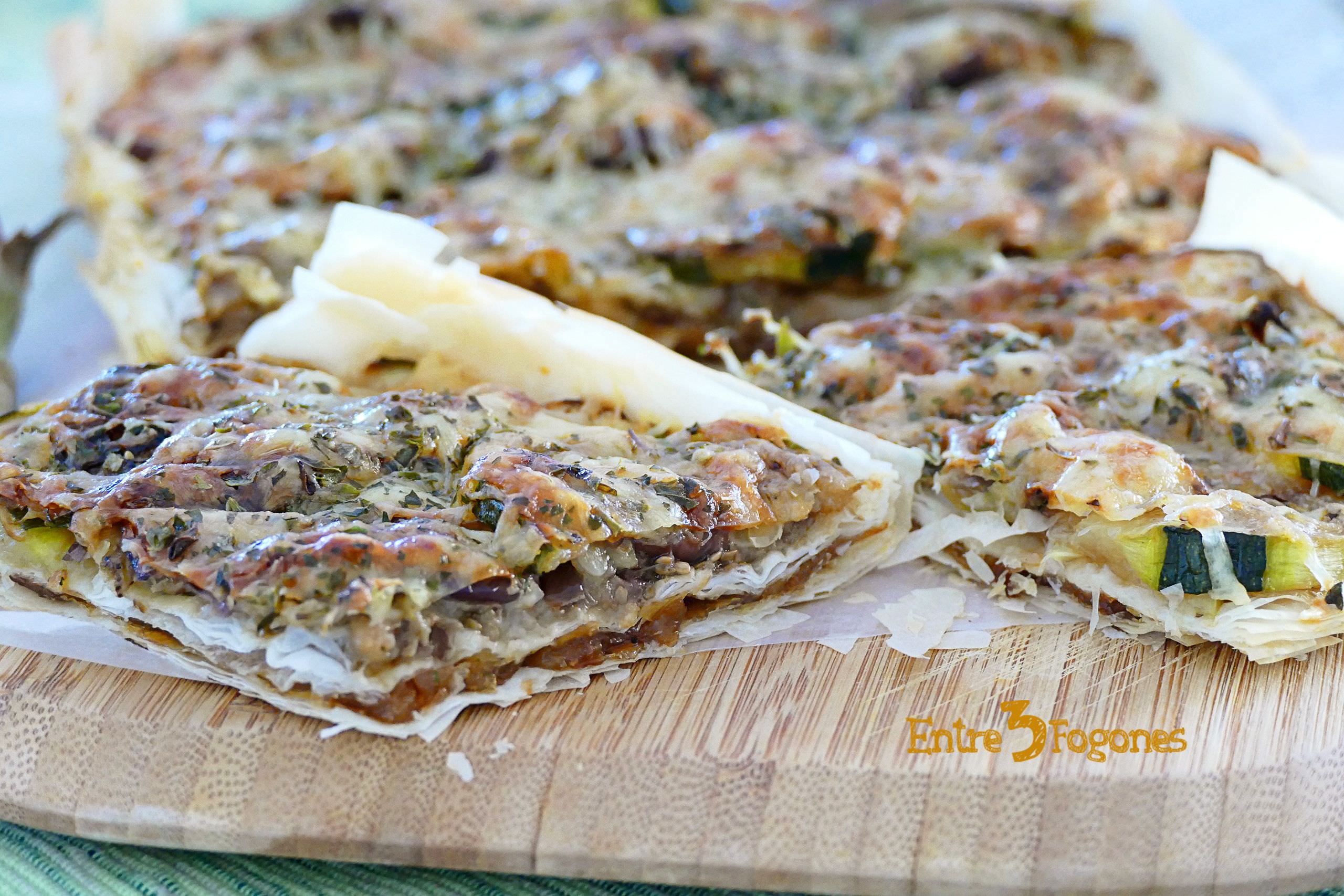 Receta Empanada de Cebolla Caramelizada y Berenjena Receta Empanada de Cebolla Caramelizada y Berenjena