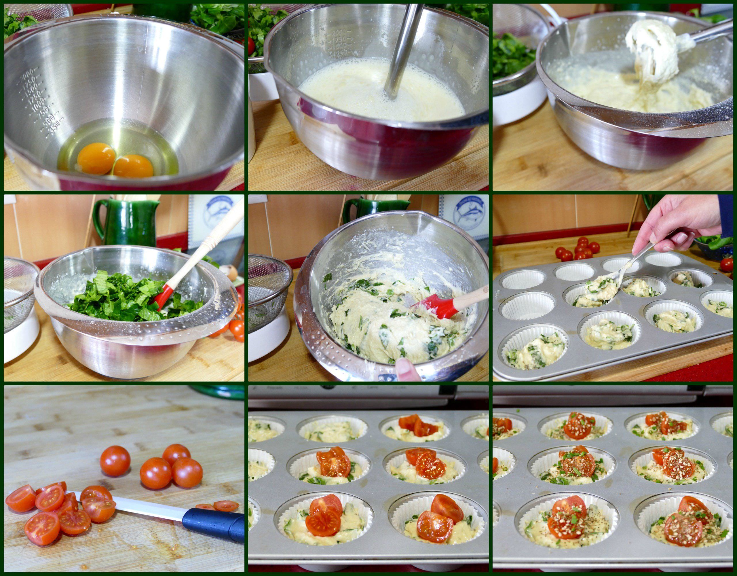 Pasos de Espinacas con Tomates Cherry