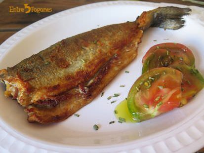 Trucha a la Navarra Rellena de Jamón Serrano