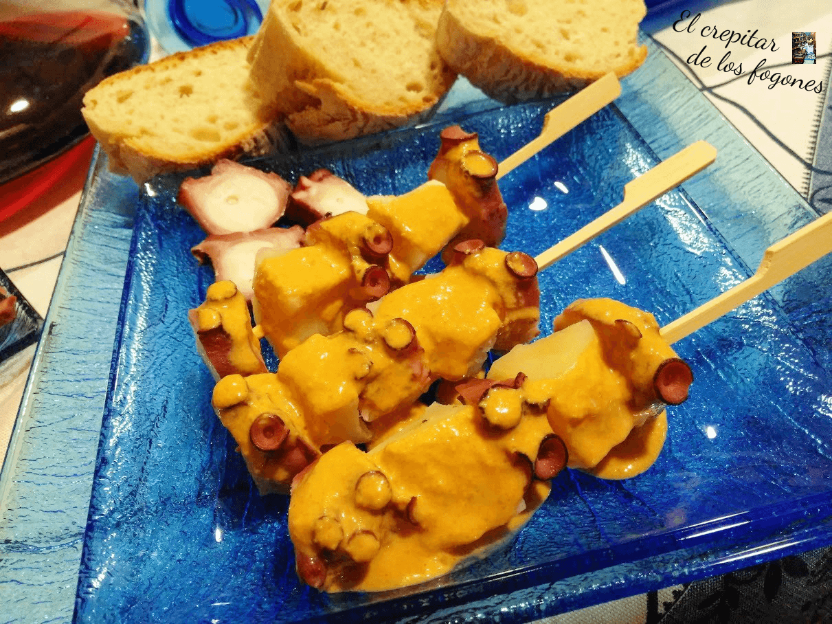 Brochetas de Pulpo