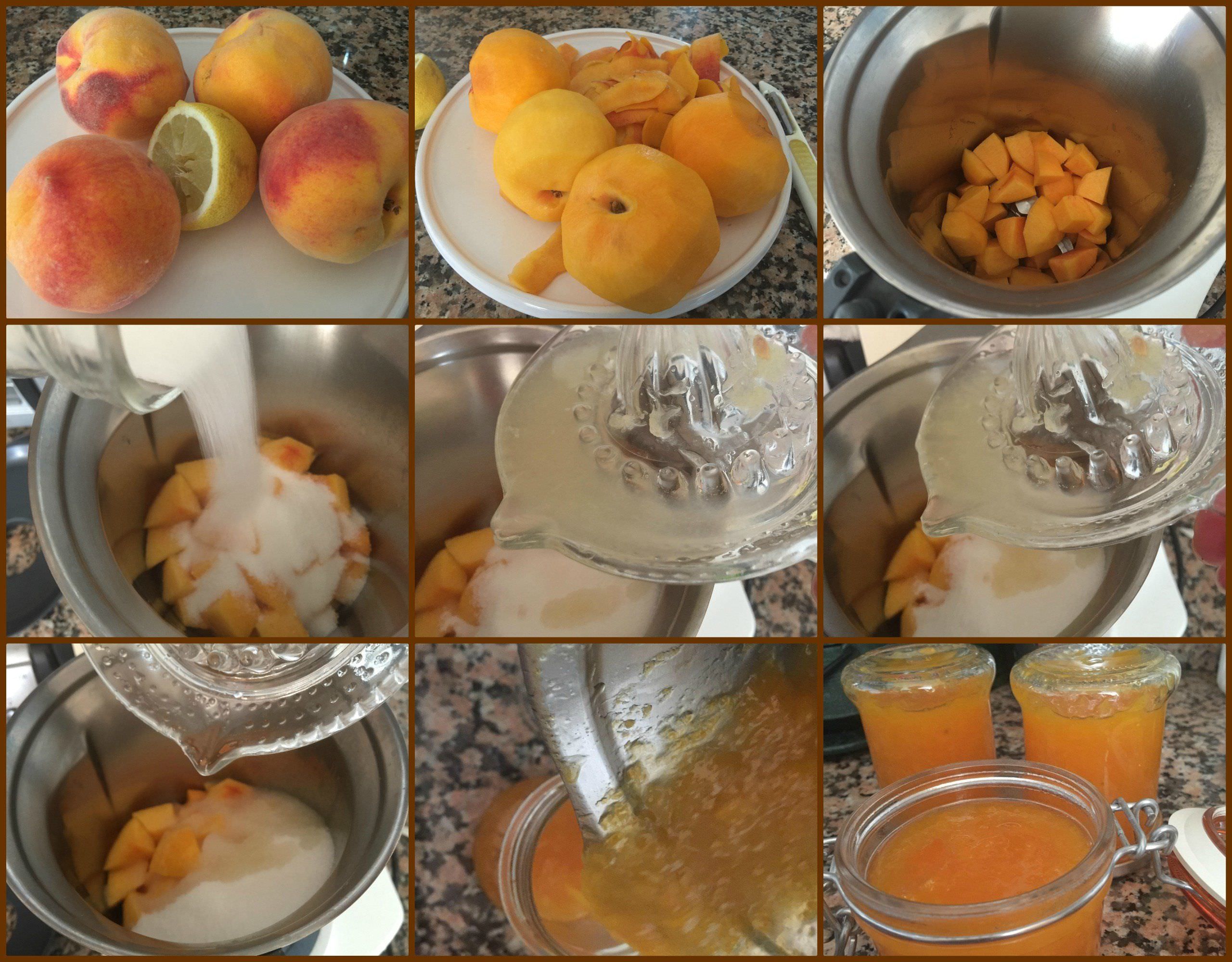 Pasos Mermelada de Melocotón en Thermomix