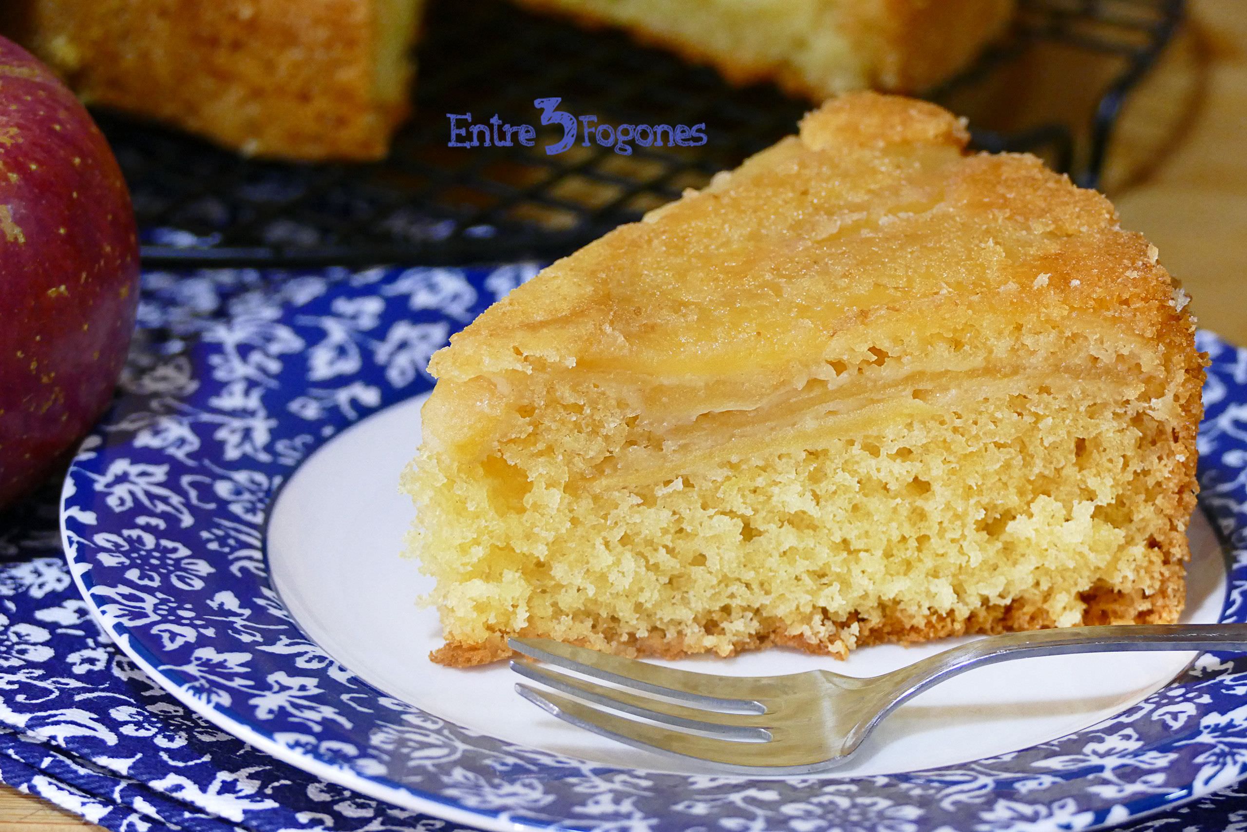 Receta Bizcocho de Manzana Casero y Esponjoso