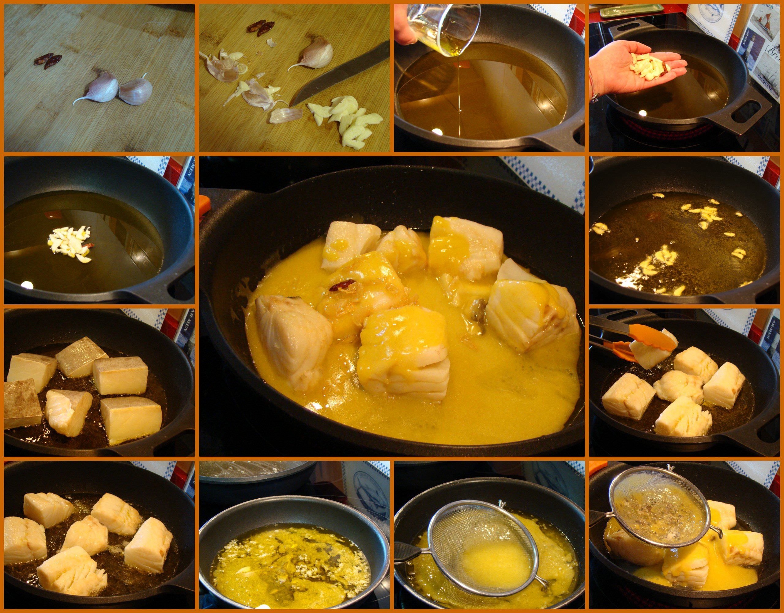 Pasos Bacalao al pil pil
