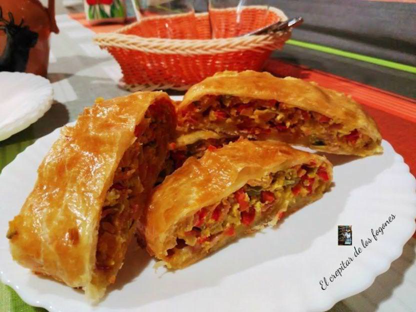 Hojaldre de Hortalizas, Jamón y Queso