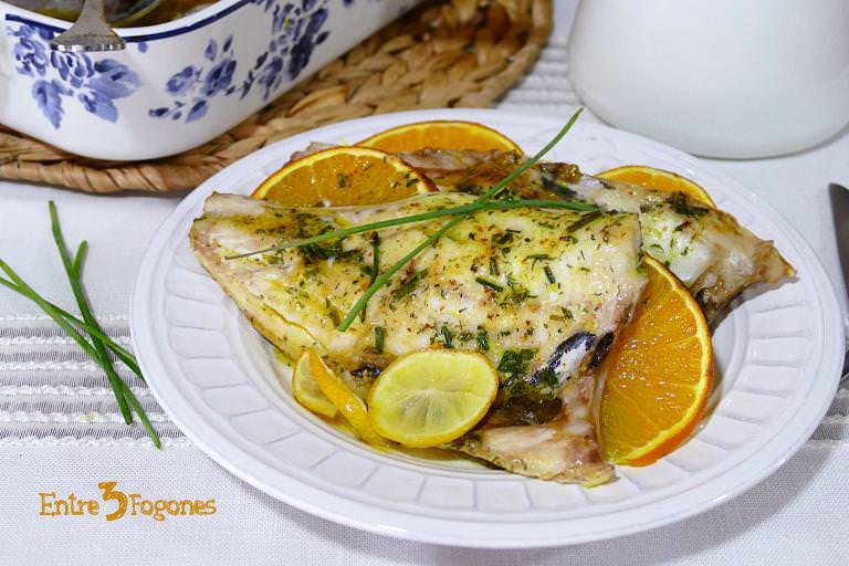 Dorada al Horno con Limón y Naranja