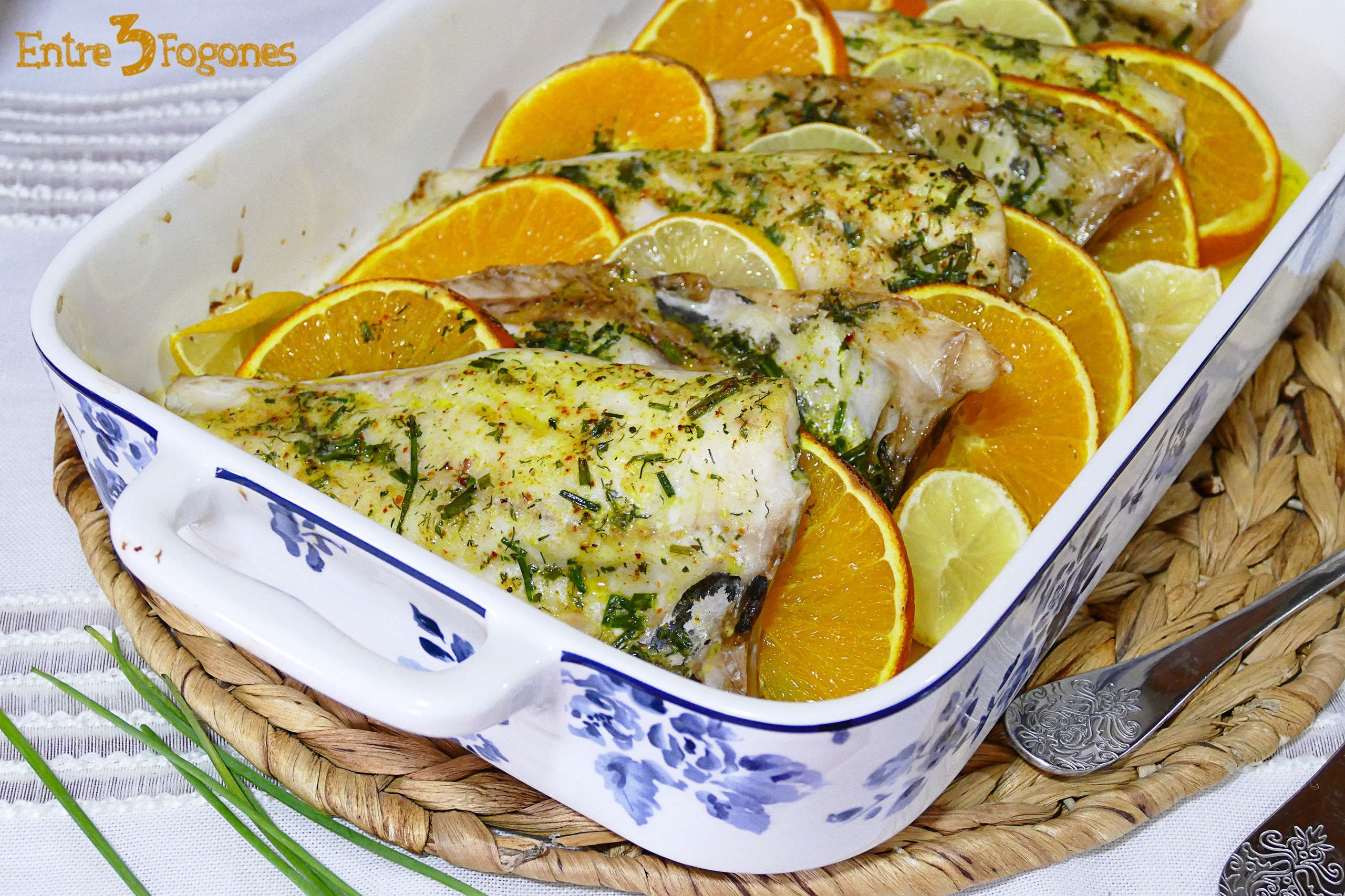 Receta Dorada al Horno con Limón y Naranja