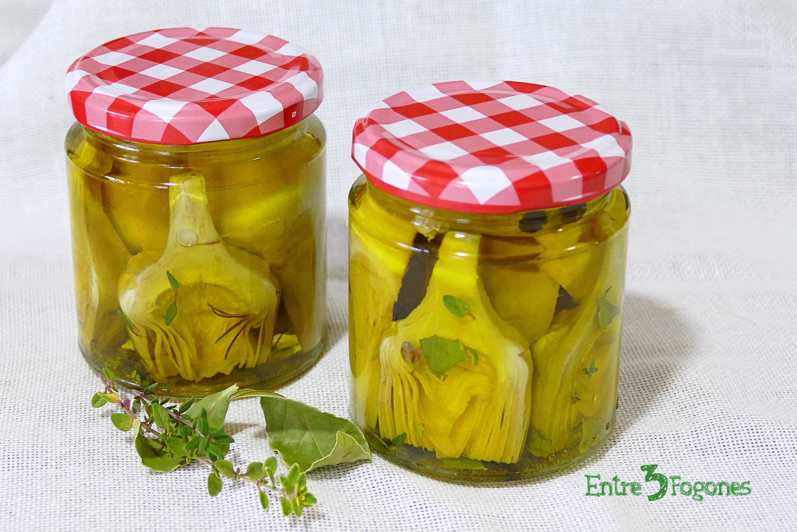 Alcachofas Marinadas en Aceite de Oliva