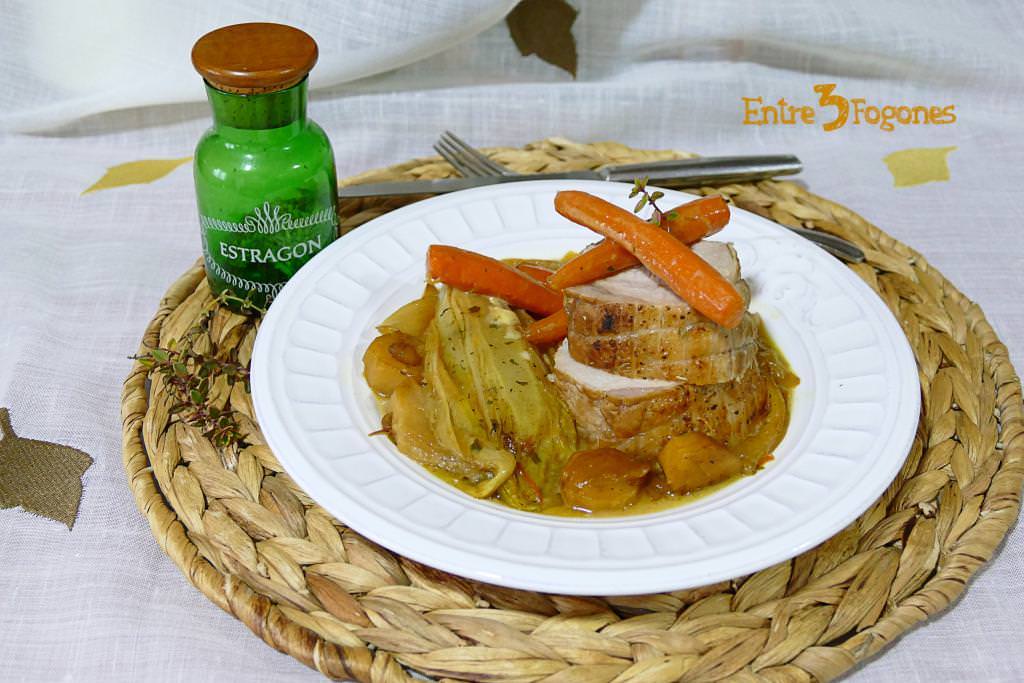 Lomo de Cerdo a la Naranja con Endivias