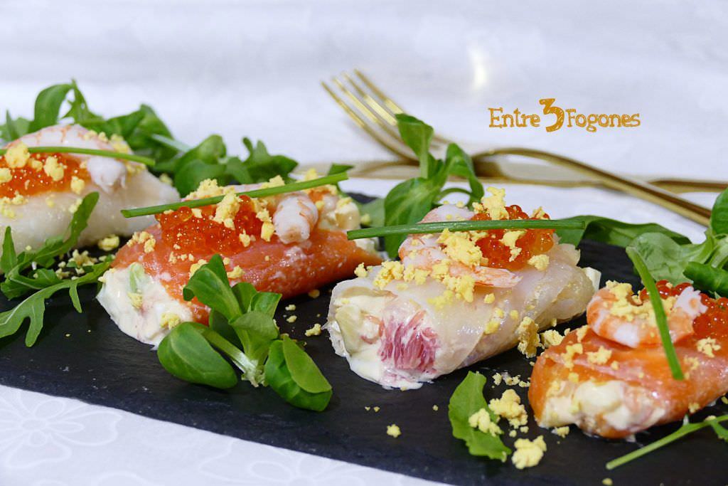 Receta Rollitos de Pescado Ahumado Rellenos