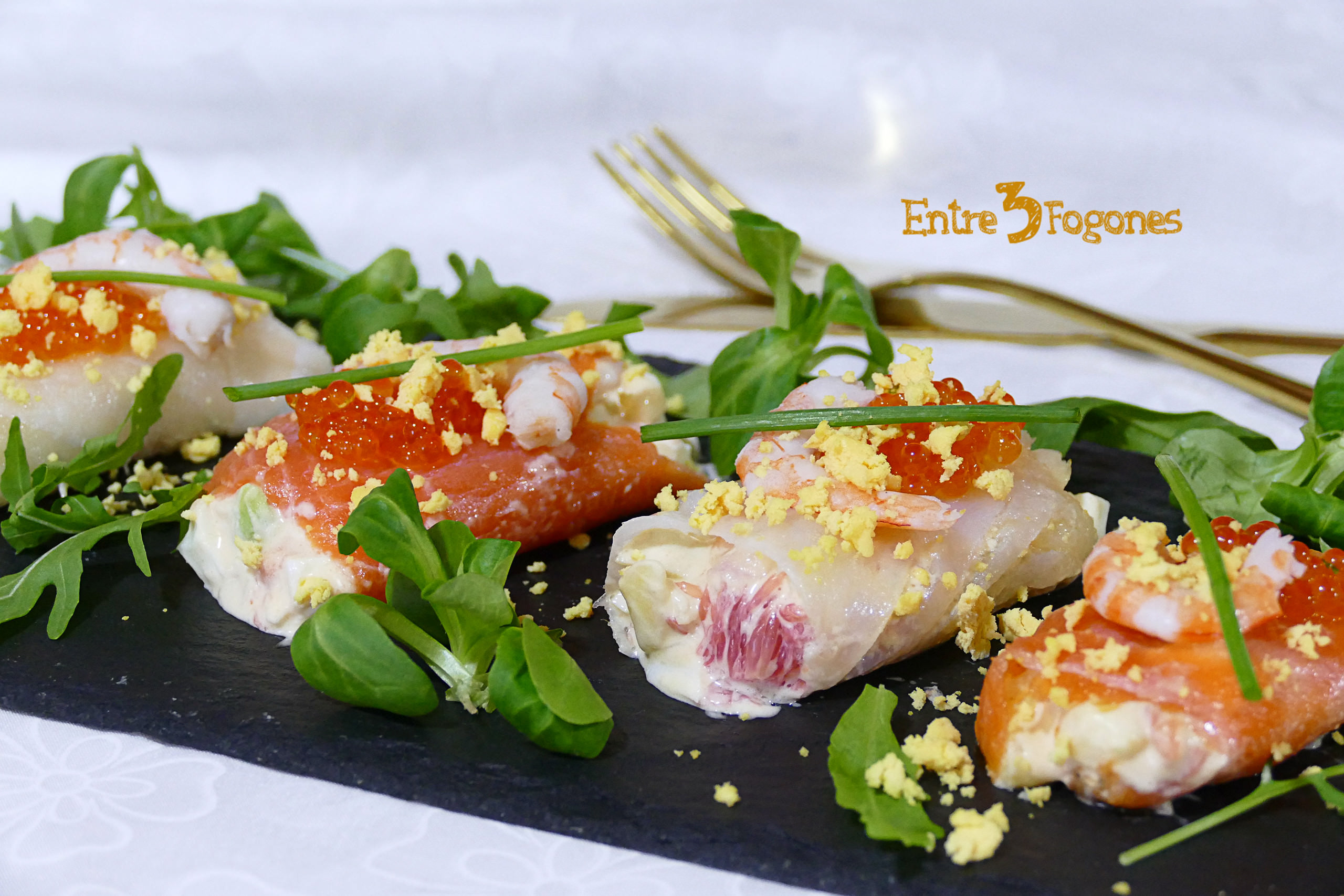 Receta Rollitos de Pescado Ahumado Rellenos Receta Rollitos de Pescado Ahumado Rellenos