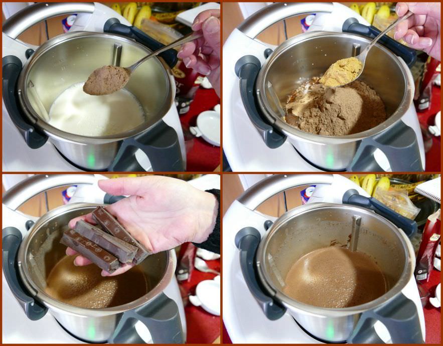 Pasos Chocolate a la Taza en Thermomix
