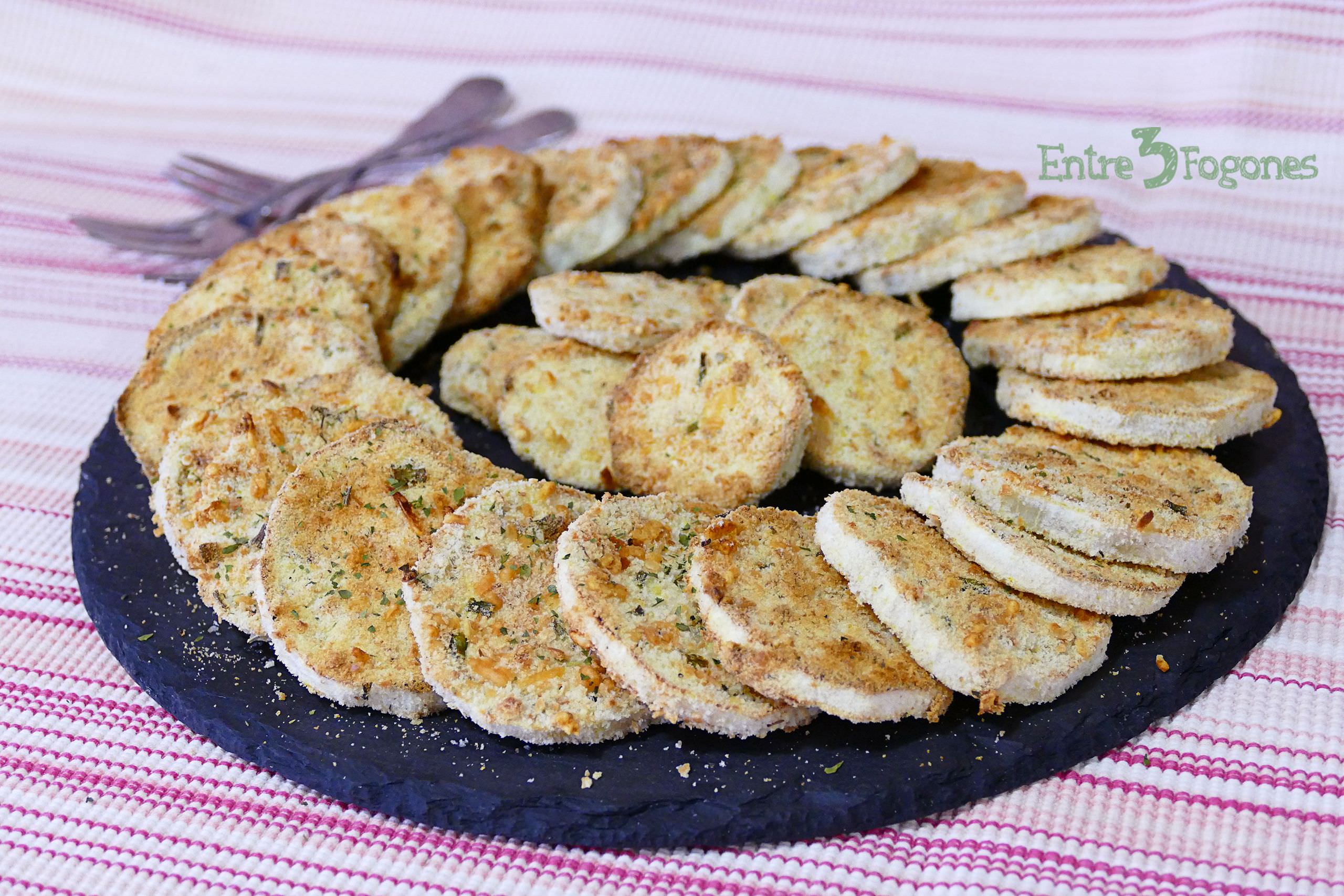 Berenjenas al Horno Rebozadas