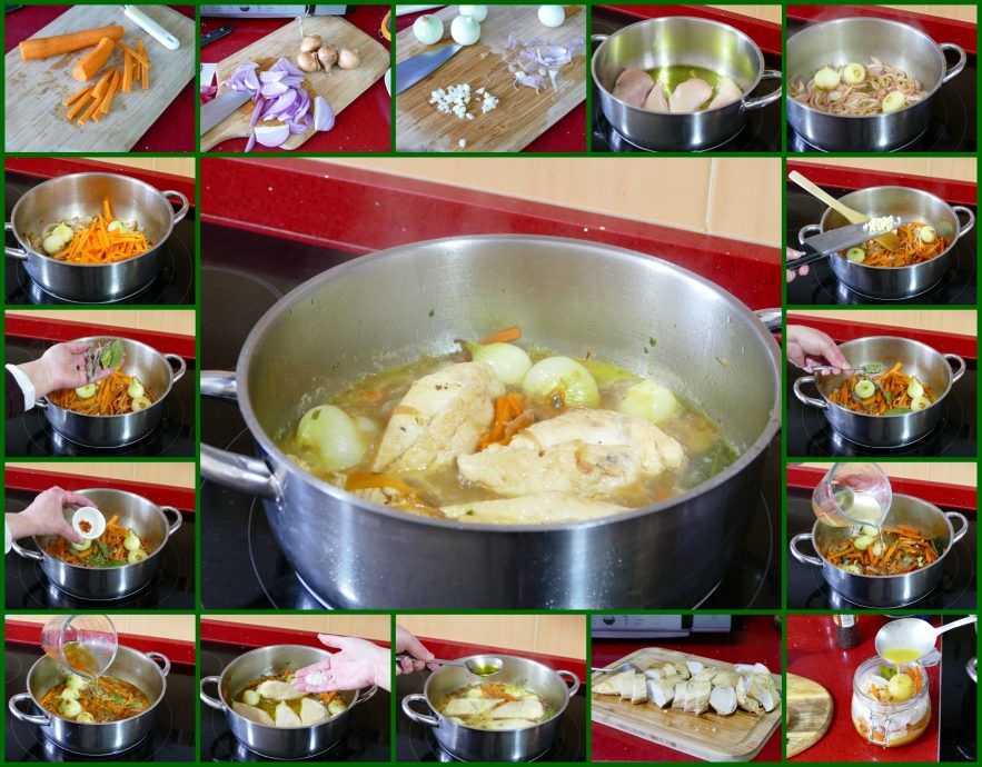 Pasos Pechugas de Pollo en Escabeche Pasos Pechugas de Pollo en Escabeche