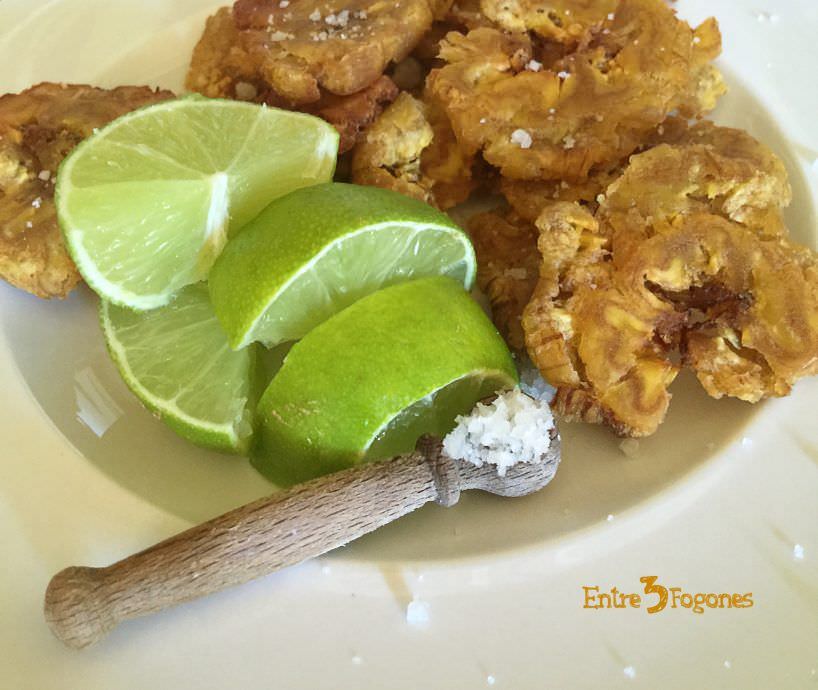 Receta Tostones de Plátano Macho