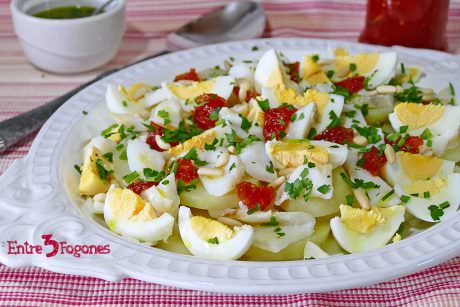 Ensalada de Bacalao y Patata con Mermelada de Tomate