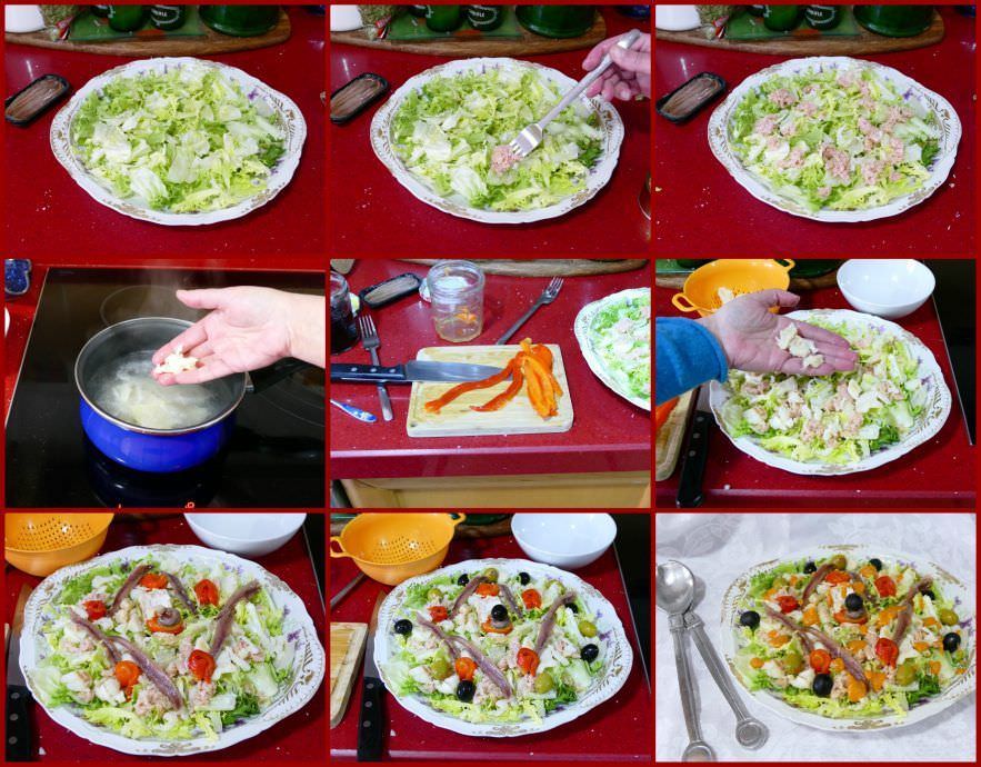 Pasos Ensalada de Bacalao Xatonada