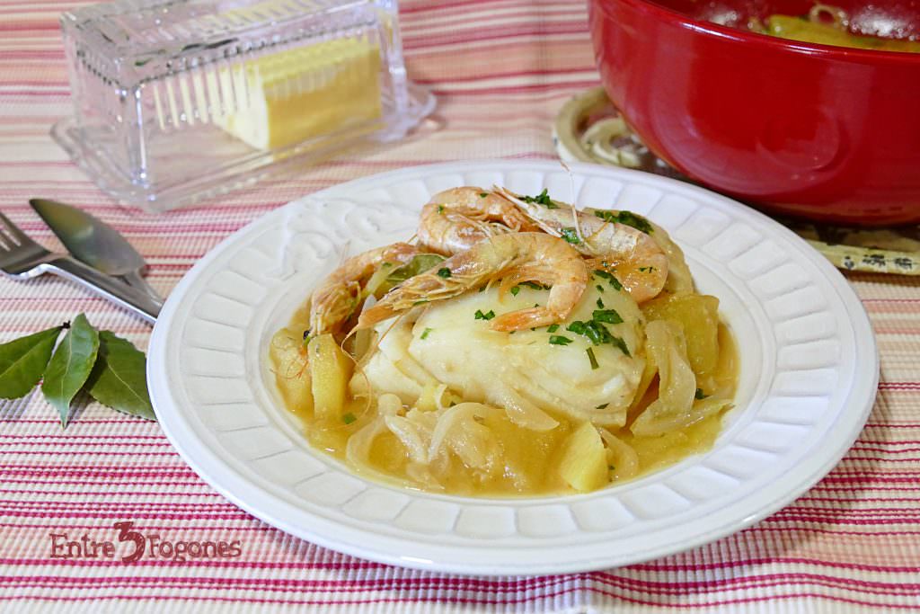 Receta Bacalao con Cebolla y Manzana