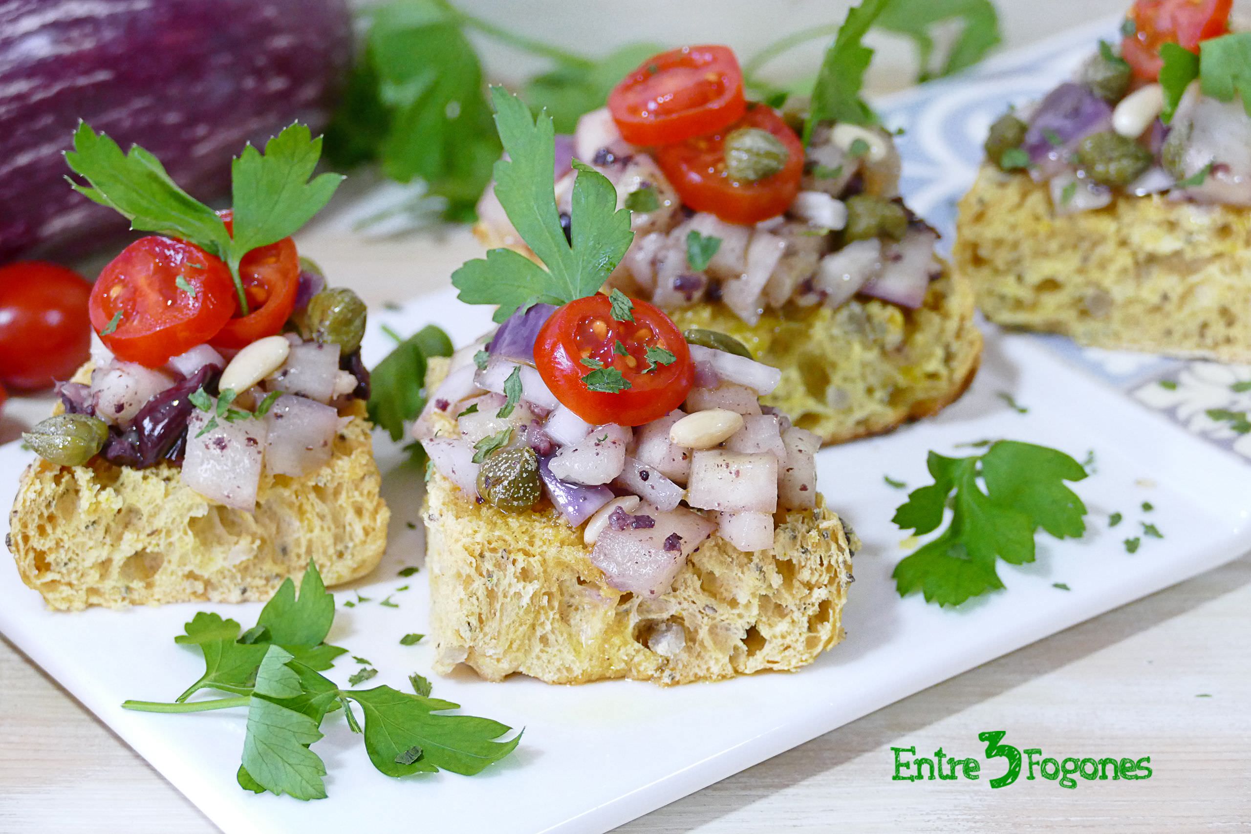 Ensalada de Berenjenas al Vapor