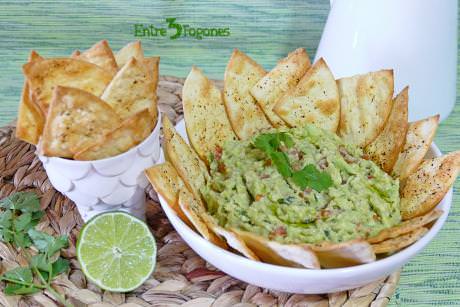 Guacamole Casero con Nachos Caseros