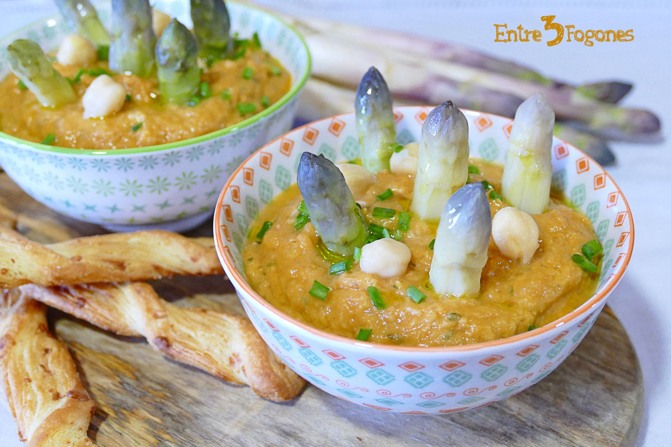 Hummus de Garbanzos y Espárragos Blancos Cook Expert Magimix