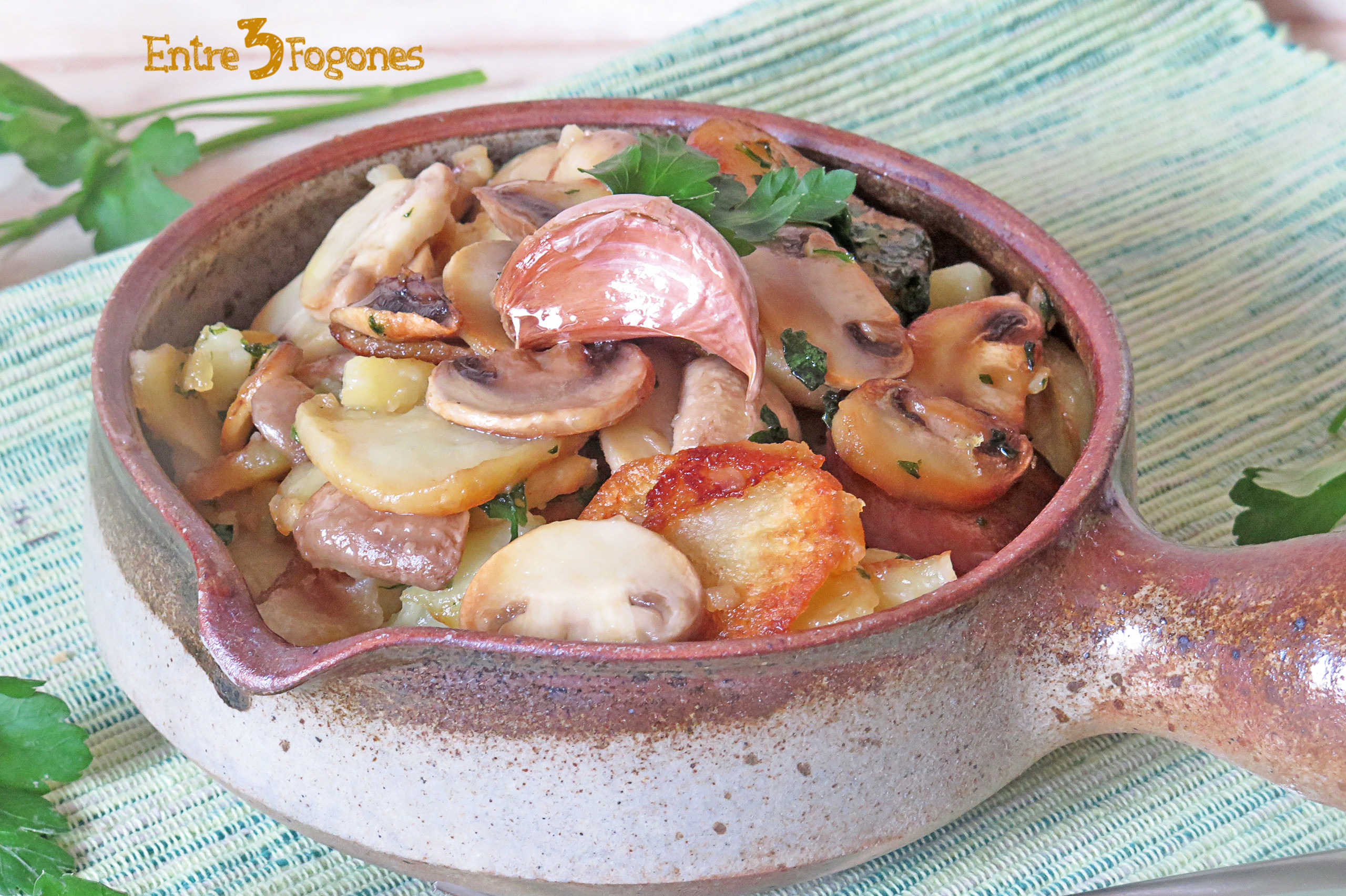 Patatas con Champiñones