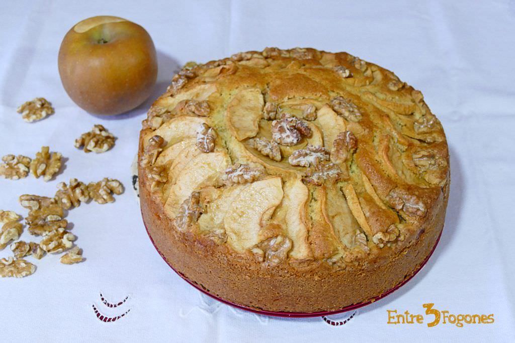 Receta Bizcocho de Nata y Nueces Esponjoso Receta Bizcocho de Nata y Nueces Esponjoso