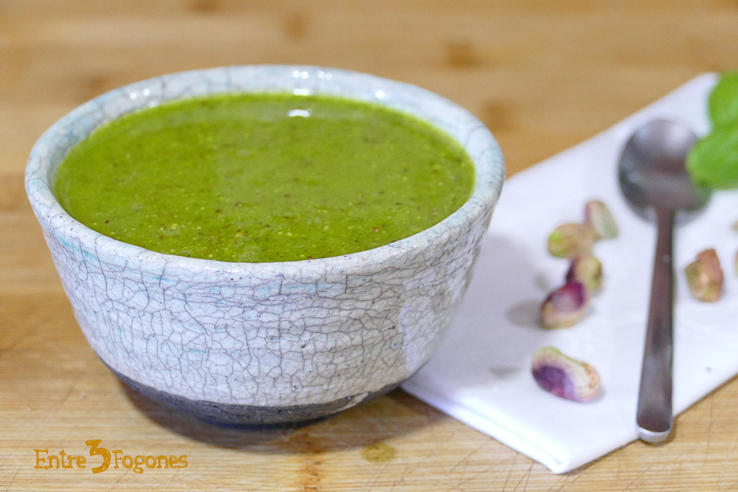 Receta de Pesto con Albahaca y Pistachos