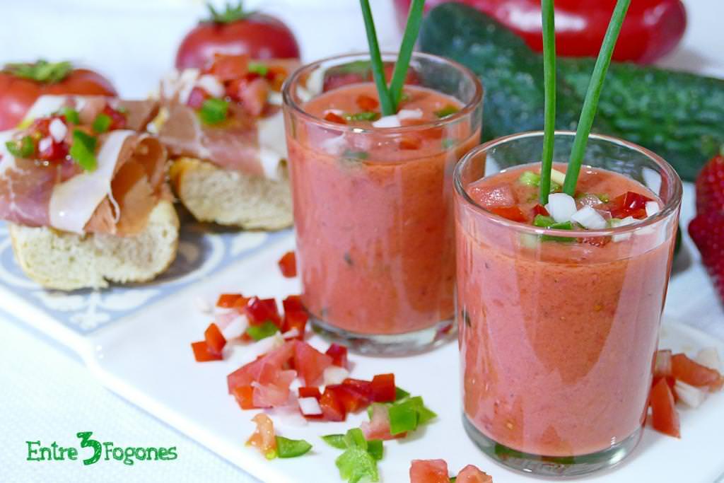 Receta Gazpacho de Fresas