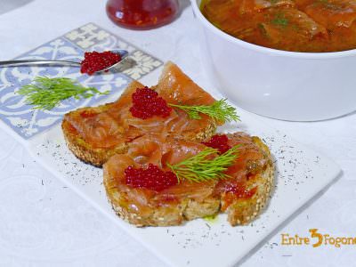 Receta Trucha Arco Iris Marinada al Eneldo Receta Trucha Arco Iris Marinada al Eneldo