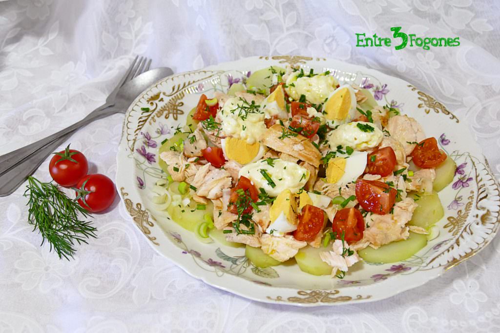 Ensalada de Patata con Salmón