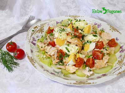 Ensalada de Patata con Salmón