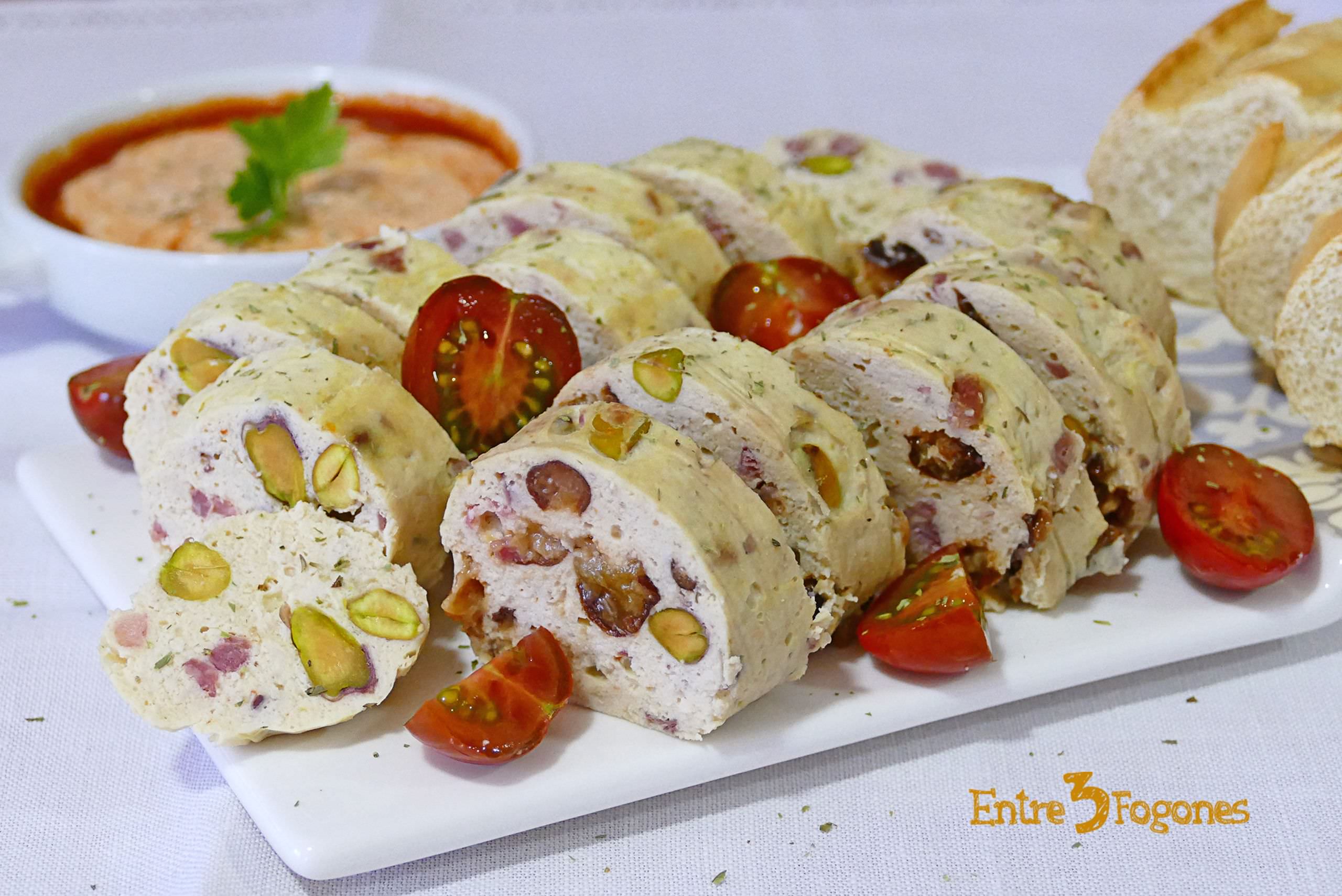 Fiambre de Pollo y Pistachos con Jamón Serrano