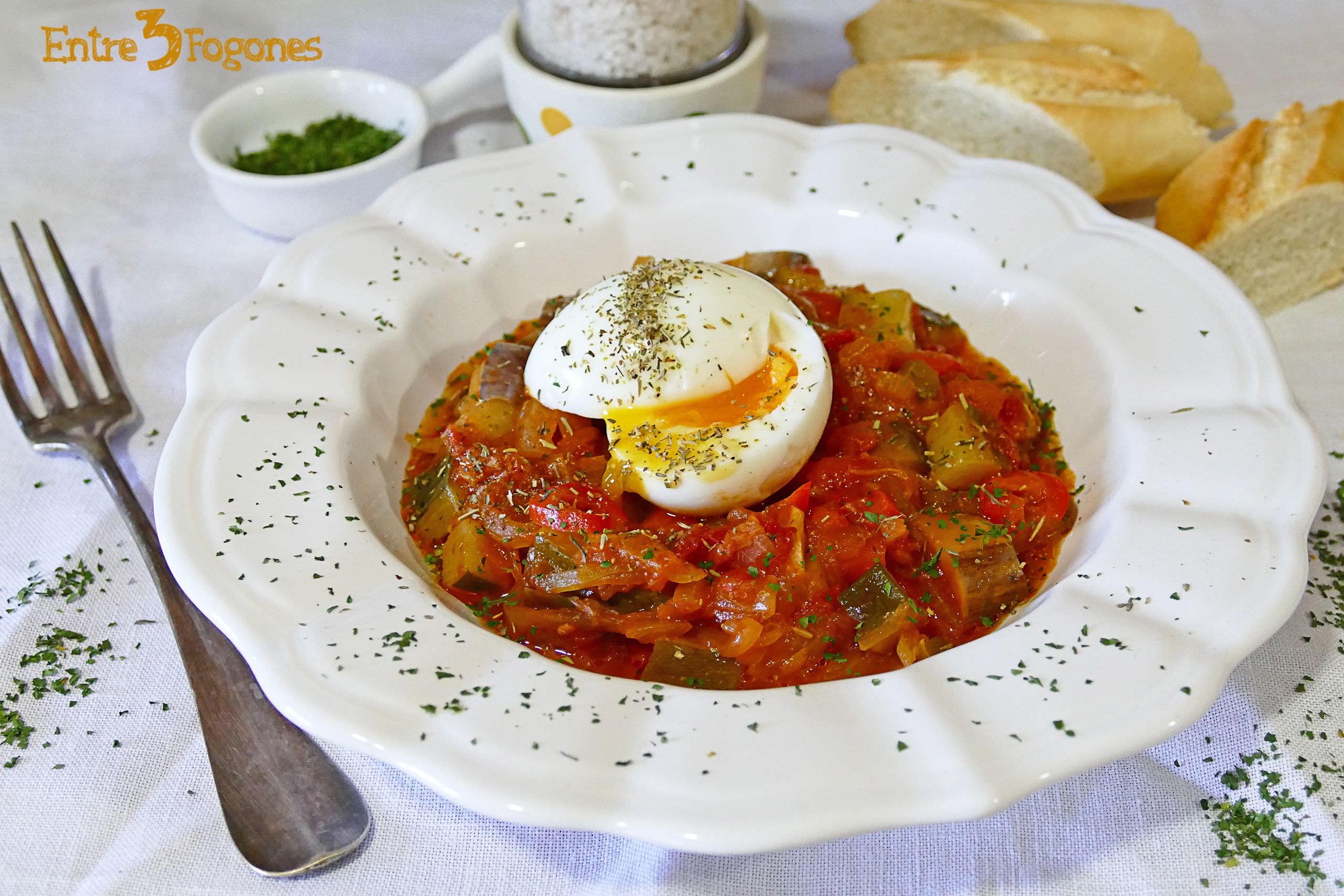 Pisto Manchego con Huevo Mollet