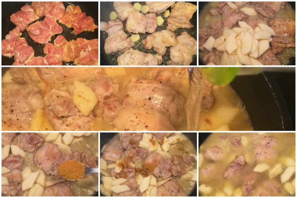 Pollo a la Sidra con Manzanas Pasos Pollo a la Sidra con Manzanas