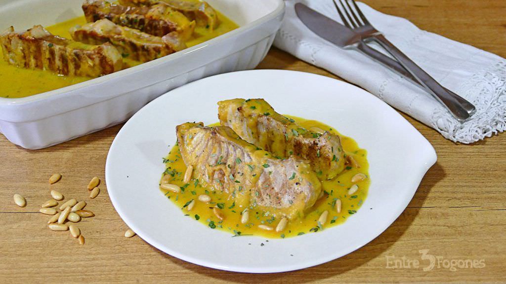 Ventresca de Atún en Salsa de Manzana