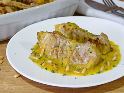 Ventresca de Atún en Salsa de Manzana al Jerez Ventresca de Atún en Salsa de Manzana al Jerez