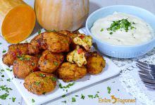 Buñuelos de Calabaza Salados con Bacalao