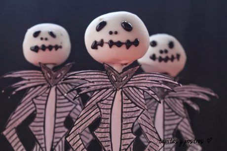 Cake Pops de Jack Skeleton Cake Pops de Jack Skeleton