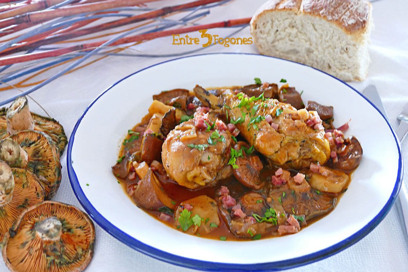 Guisado de Pollo con Níscalos