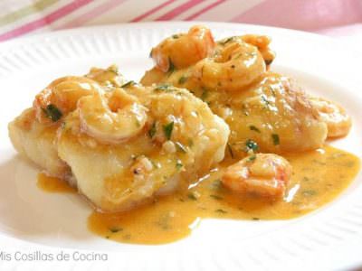 Merluza con Gambas Merluza con Gambas