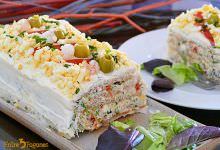 Pastel Frío de Marisco con Pan de Molde