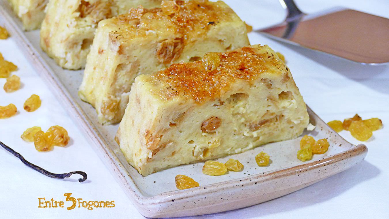 Pudín de Pan con Pasas Pudín de Pan Duro con Pasas