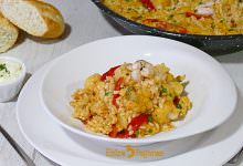 Arroz con Sepia y Coliflor