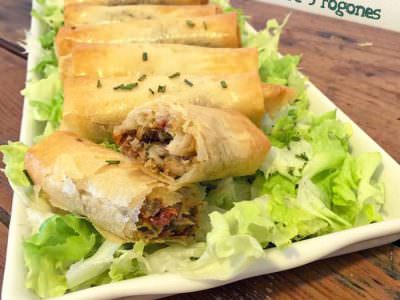 Rollitos Brick de Sardinas con Calabacín