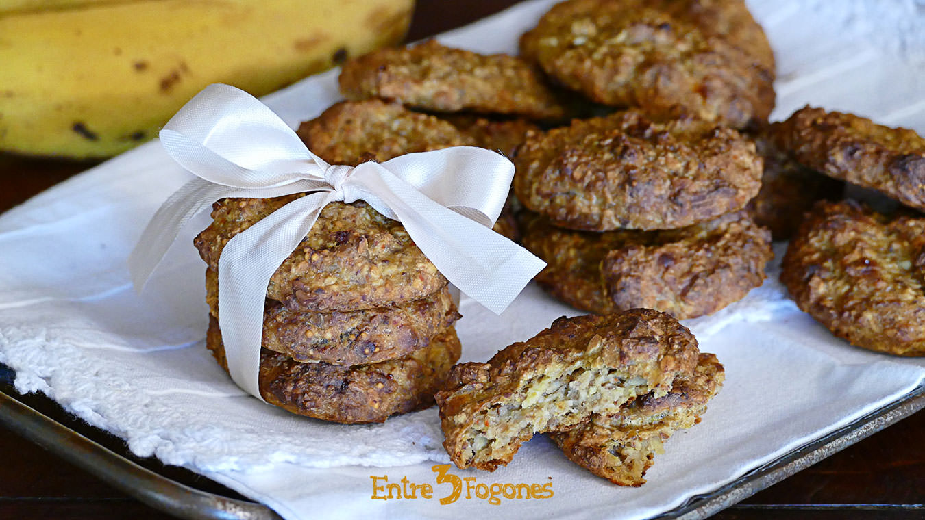 Galletas Veganas de Avena y Plátano