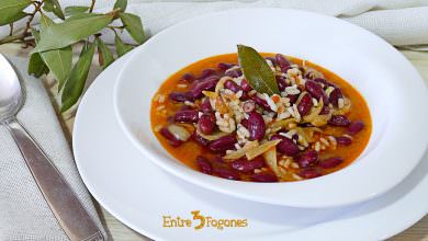 Judías Pintas con Arroz