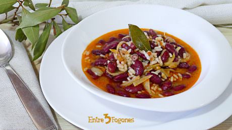 Judías Pintas con Arroz