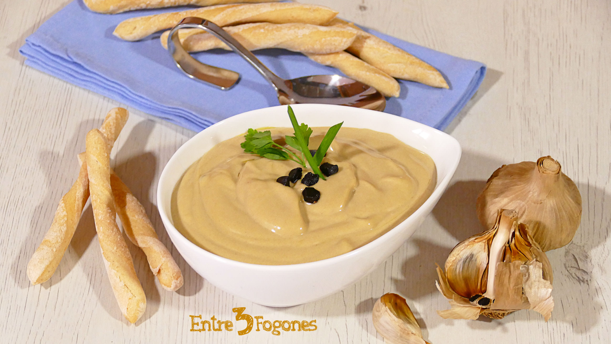 Receta Alioli de Ajo Negro y Anchoas